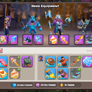 Th18 Almos Max | Hero-105-105-80-55 | Equipment-14-Epic Almost Max | XP-227 | NC-Yes | BEST-DEAL - Image 6