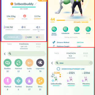 🎯LVL 44 ACCT | 78 LEGENDARY | 21 SHINY 👹| SHINY MEWTWO BEST BUDDY | RAYQUAZA | KYOGRE | NECROZMA | INSTANT DELIVERY - Image 5