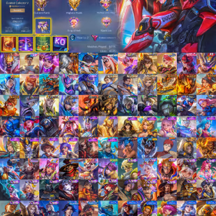 Mythic Glory 65 🔴 Exalted Collector 5 🔴 Max Emblem - Legend Franco ( Hell of Fire ) - 294 Skins - C353 - Image 2