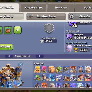 🔥Xp-250🔥 || Th18 Semi Max || High Quality Epic Equipment || Heroes 100-102-75-72-50 || Only Walls Low || 6 Builders - Image 2