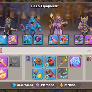 420💃TH18 MAX ALMOST💃[6HERO MAX-105-105-95-80-55-25] DEFENCE WALLS ALMOST MAX | HIGH LVL 14x EPIC ALMOST MAX | FULL A - Image 6