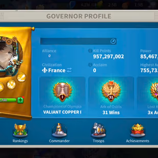 85M - Vip 16 - 12  Commanders - 24 Passport - 4.6M Credit -166 Gold Head  - 6 Farms - 2 Skin house - Image 2