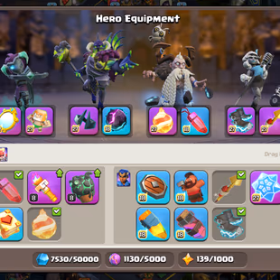 🔥 DRAGON STATUE!XP 256!TH 18 NEAR MAX!9 EPIC MAX!HEROS:105-105-95-80-55!FULL MAX WALLS!NEAR MAX TROOPS! STRONG DEFENCE - Image 8