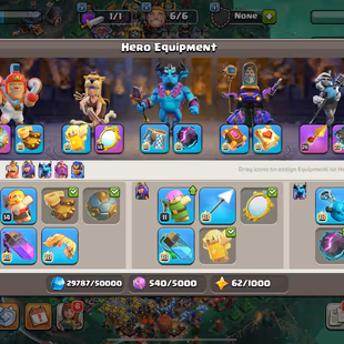 🔥DEFF MAX - CHEAP - TH:17 - Lvl:232🔥 - BK:80 - AQ:100 - PC:62 - GW:75 - RC:46 - BEST SELECT - Image 5