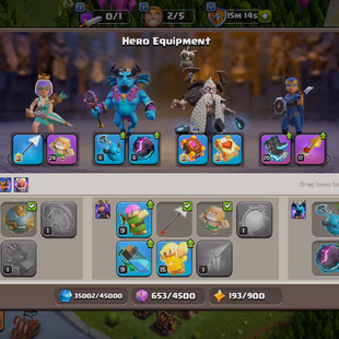 🔥TH 15 SEMI MAX || HEROES 60-83-39-52-32 || 🔥5x EPIC EQUIPMENTS || SUPER ACCOUNT - Image 5