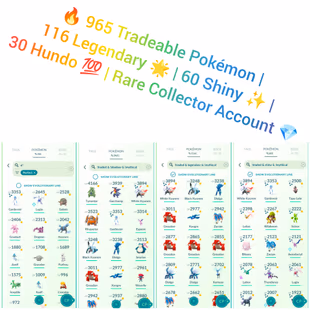 🍓2016 OG ACCT | LVL 57 | FULL LOADED- 127 LEGENDARY | 75 SHINY- 30 HUNDO 💯 IV ) 965 TRADEABLE-  RARE  META READY TEAM  - Image 7