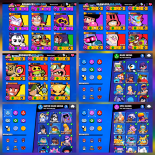 🔥63K TROPHY!!100/100 BRAWLER!!78 MAX BRAWLER🔥62 HYPER||FREE NC -340 EXCLUSIVE SKINS||INSTANT DELIVERY  - Image 5