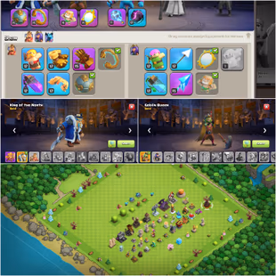 Th10 Full max -- Xp 242 -- 6 Epic equipment Max -- 35 Rear Statues -- 4800 gems available -- 828 war star -- Magic full- - Image 3