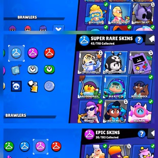 B61 & 70 Brawler Available | 13 Max Brawler | 111 Skin | 8 Hypercharged | 18k Trophy | Full Access | - Image 5