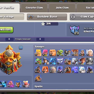 PREMIUM🔥 TH-16🔥[11EPIC-S.BALL-E.BOOT-20] | HERO-71-71-45-54-30-3 | STRONG DEF-WALLS | 4'700 GEMS | LOW PRICE - Image 2