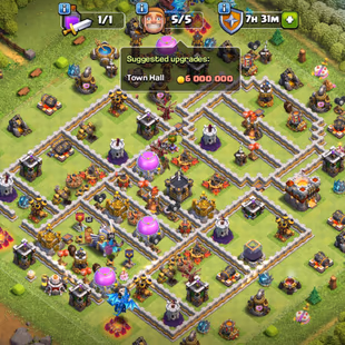 3500 GEMS TOWNHALL 11 [] HEROES 50/50/30/20 [] RENAME FREE [] INSTANT DELIVERY [] XP 98 [] iOS/Android - Image 1