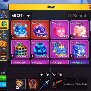 [Blox Fruits] Lv 2293 | PERM KITSUNE, MAMMOTH, T-REX | Shark V4 | Hallow Scythe & Tushita | 37M Beli | Control & Gravity - Image 4