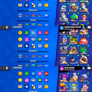 83K TROPHY|56 MAX|50 HYPER|20 BUFFIES|200 GEMS|375 SKINS|650 PINS|500 ICONS|142 EPIC SKINS|12 LEGENDARY SKINS|DREAD KNIG - Image 4