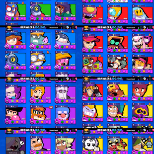 99k TROPHIES 🌟 3x PRO PASS 🌟 50MAX POWER BRAWLER | 100 BRAWLER UNLOCK | 45 HYPERCHARGE | 385 SKIN | INSTANT DELIVERY  - Image 4