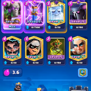 XP 71 🔥 15000 Trophies 💎 120 Max Cards | 68 Elite Cards | 25 Evolution | Instant Delivery - Image 5