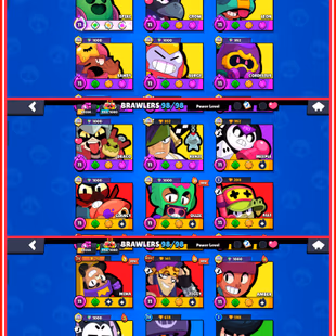 69K TROPHIES 🔥SATURNIAN FAME 🔥 MYTHIC 2 WITH 205 XP LEVEL  | 56 HYPERCHARGED | 8 MAX | 350 OP SKINS | WAVEHOPPER JACKY - Image 5