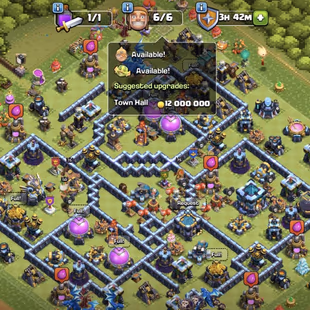||Th13 account fully maxed nothing left|| 6th builder unlock|| Name change available|| 5 Epic equipment||  - Image 1