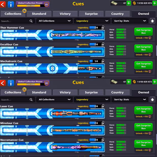 Level 55 - Coin 1018M (+1B) - Cash 47 - Rank Veteran - Trophy 2285 - Legendary Cubes 3 - Lucky Shot 5x - Code1153 - Image 5