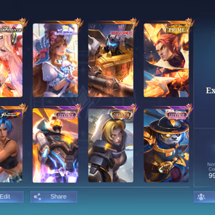 PL182|Lvl 73|EXALTED CC V|ALL EMBLEM MAX|61 HIGH WR|SEAL EPIC RECALL|338 SKIN|GUIN ASPIRANTS|FLORYN SANRIO|YU ZHONG PRI - Image 1