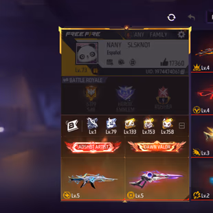 X140|Lvl 73|DAWN VALOR TITLE|416 COSTUME(47 MYTHIC)|RAMPAGE LEGENDARY OUTFIT|507 WEAPON(11 EVO+77 MYTHIC)|CONQUEROR M188 - Image 1