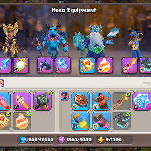 🔥4x Sceneries🔥 || Th18 || High Max Epic Equipment || Heroes 100-100-61-73-50 || 6k Gems || 900 Cwl medals || Cheapest - Image 5