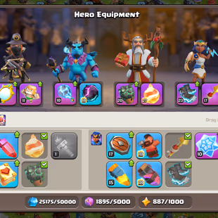 🔥Xp-264🔥 || Th18 || 4.1k War Stars || Heroes 100-100-73-72-46 || High Epic Equipment || 6 Builders || Cheapest Account - Image 6