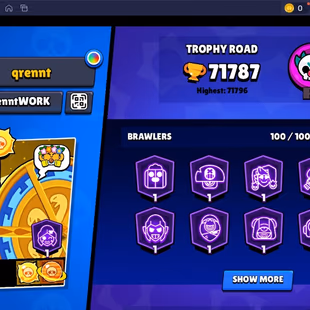 FURIOUS FANG | 385 SKINS | 71.800 TROPHY | 100 BRAWLERS | 53 HYPERCHARGED | 57 MAXED BRAWLERS | 39 PRESTIGE - Image 5