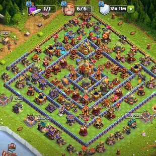 [G142] ALMOST MAX TH 16 | 93-90-80-70-45 HEROES | FULLY STACKED MAGIC ITEMS | 1475 CWL MEDALS | 500 RENAME | BEST EQUIPM - Image 1