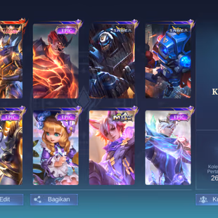 EX57LV 34|HERO 49|SKIN 89|EXPERT II|6 EMBLEM MAX|GRANGER LEGEND|JULIAN MEOW KIN|CHANG'E EPIC|BALMOND EPIC|IRITHEL EPIC|G - Image 1