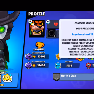 WORLD CHAMPIONSHIP MAX | 347 SKINS | 57.400 TROPHY | 98 BRAWLERS | 39 HYPERCHARGED | 48 MAXED BRAWLERS | 1 BUFFIES - Image 6