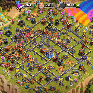 🔥[ TH-18 NEAR MAX ]🔥5 HEROS MAX - WALLS MAX || GIANT GAUNTLET [MAX] - FIREBALL [MAX] || NEAR MAX DEF - TROOPS - Image 1