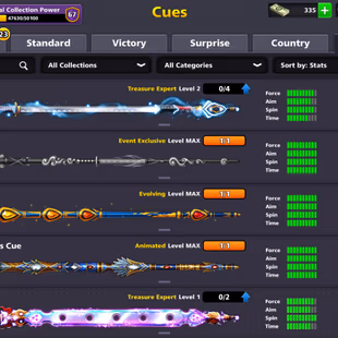 5 BILLION COINS ACCOUNT | Level 199 | 18 Legendary Cues | 3 Special Cues MAX | CCP 67 | Login Miniclip | Fresh Account - Image 3