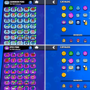 56K Trophies LVL92 | 96/101 Brawlers | 20 Max Brawlers - 14 Hypercharges | 224 Skins | 574 Pins | 338 Icons | 182 Sprays - Image 7