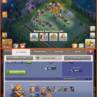 🎯COMBO ACCT COC CR | TH17 ALMOST MAXED 👹| CR LV60 KT15 | 11K TROPHIES | 13 SKINS | 140 EMOTES | INSTANT - Image 4