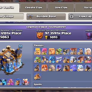 💙RARE DECORATION 💙 TH-18 [MAX] DEFENCE | ALMOST ALL TROOPS MAXED | SOLID EPIC EQUIPMENT | 3X RARE SCENERY | PAID SKINS - Image 5