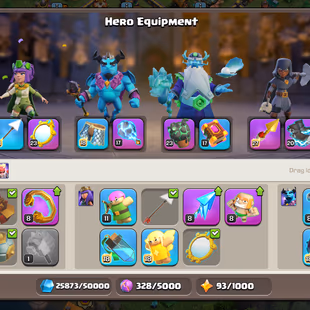 🔥58300 GEMS TH 18🔥XP 222-HERO 100-100-84-75-50-15-EPIC RS[MAX] FB 26 EB 20 GG 23 SB 20-WAR ARENA-335 MEDALS-NC YES - Image 5