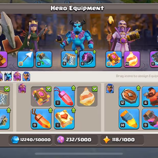 🔥FREE 1 ACC!! TH 17 - WALL FULL MAXED⚡ XP 219 | PET 11 | 4 EPIC EQUIP (GG14-F20-EB17-RS17) | 66-66-44-48-41 | BUILDER 6 - Image 6