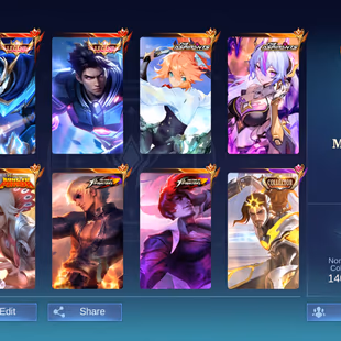 [IOS/ANDROID] CEL LVL 128 | 132 HEROES | 537 SKINS | MEGA 4 | 2 LEGEND - LAPU COLLECTOR - KOF CHOU GUSION - ASPIRANT - Image 1
