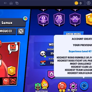 🌟ORCHI EDGAR🌟350 SKINS | 71.900 TROPHY | 97 BRAWLERS | 22 HYPERCHARGED | 23 MAXED BRAWLERS | 8 PRESTIGE - Image 6