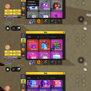 iOS/Android - Global - Level 2800 (MAX) - Money 84K - Swords 27 - Guns 11 - Fruits 23 - Code987 - Image 5