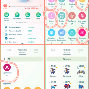 🎯LEVEL 48 PG ACCT | 104 LEGENDARY 👹| 31 SHINY | 20 GIGANTAMAX | DIALGA | RAYQUAZA | ETERNATUS | INSTANT DELIVERY  - Image 3
