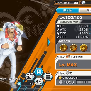 [3582] [IOS+ANDROID]6 EX - Kuzan + Sabo + Shanks Light + Roger + Zoro , Support 156 , Good Medal - Image 4