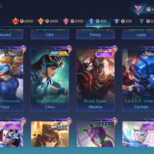 RARE ACC | ROGER METRO ZERO | CHOU SAINT SEIYA | STAR HAYABUSA | LOTS OF OTHER SKINS | FULL SAFE ACCOUNT  - Image 6