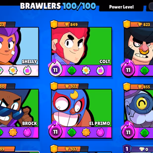 Master1 Ranked🌟 | 52K Trophies🍁 | 54 Level Max | 100 brawler | 380 skins | 88 hypercharge  | The More... - Image 4