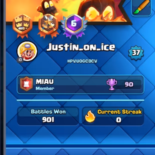 5800 TROPHIES | 37 LVL | KT 12 | 114 CARDS | 4 EVO | EMOTE 18 | PVU0GC8CV - TAG ACCOUNT - Image 3