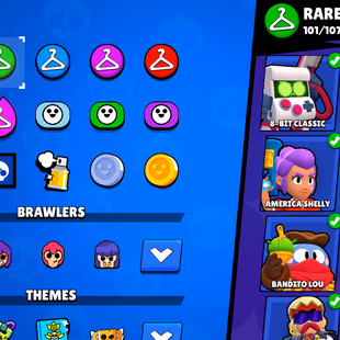 RARE-METEORIC II | 90K TROPHY-470X SKINS | 99/99 BRAWLER | ALL MAX | 90X HYPER | 962X PIN | 530X ICON |R-101!S-121!E-196 - Image 6