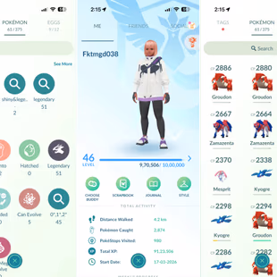 RARE CANDY XL💎 ZAMZENTA GROUDON KYGORE 💎 51 LEGENDARY [] LEVEL 46 [] 8  SHINY [] RENAME AVAILABLE [] INSTANT AVAILABLE - Image 7