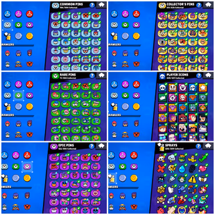  218 GEMS | 101/101 BR | 85.9K TROPHY | 54 MAX [ 49 HYPERCHARGED ] | 334 RARE SKINS | 59 TITLES | 56 MAX RANK  - Image 8