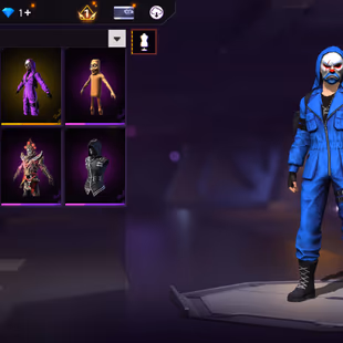 X186|Lvl 70|60 CHARACTER|TOP CRIMINAL BLUE PURPLE|386 COSTUME(20 MYTHIC)|MCLAREN P1 HELIOS|342 WEAPON(2 EVO+56 MYTHIC)|D - Image 8