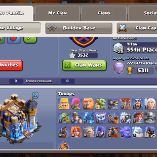 🔥[ TH-18 NEAR MAX ] XP 252🔥WALLS MAX || HEROS: BK 91 AQ 100 MP 72 GW 72 RC 49 || SB 20 FB 23 EB 24 GG 20 AF 20 MM 20  - Image 4